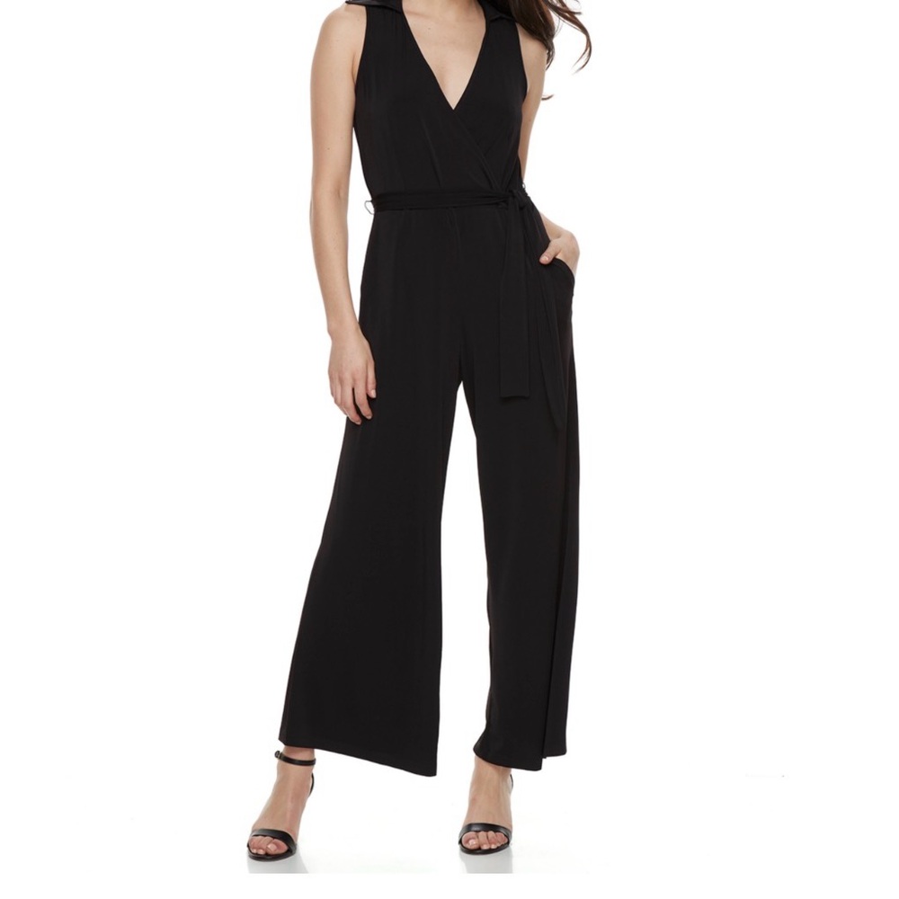 Solid Tie Waist Jumpsuit